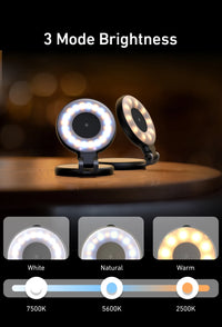 TELESIN Smartphone Magnetic Fill Light Mini Selfie Light 3 Modes Adjustable Brightness for Iphone XIAOMI HUAWEI SAMSUNG Phone