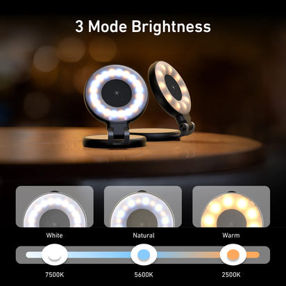 TELESIN Smartphone Magnetic Fill Light Mini Selfie Light 3 Modes Adjustable Brightness for Iphone XIAOMI HUAWEI SAMSUNG Phone