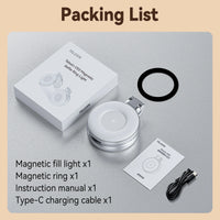 TELESIN Smartphone Magnetic Fill Light Mini Selfie Light 3 Modes Adjustable Brightness for Iphone XIAOMI HUAWEI SAMSUNG Phone